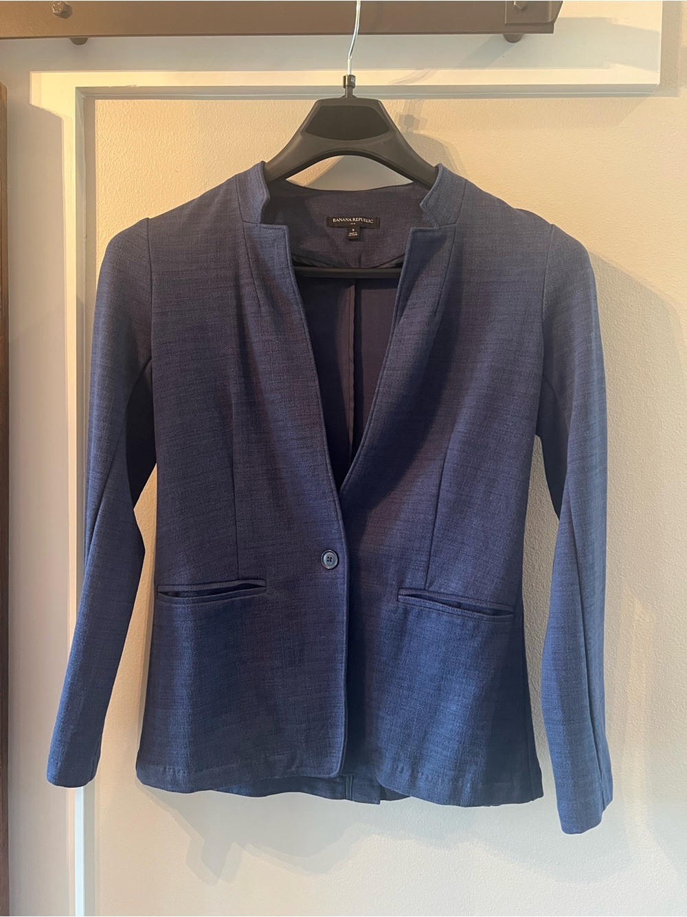 NWOT Banana Republic Navy Single-Button Blazer